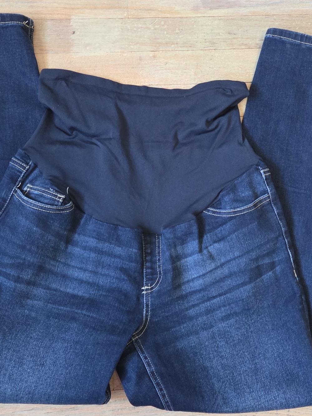 Savi Parker Dark Blue Maternity Jeans Large